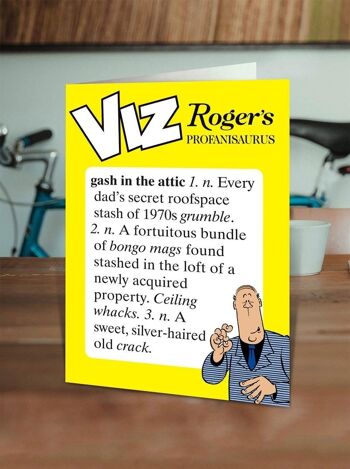 Gash In The Attic Viz Roger's Profanisaurus Carte d'anniversaire drôle 2