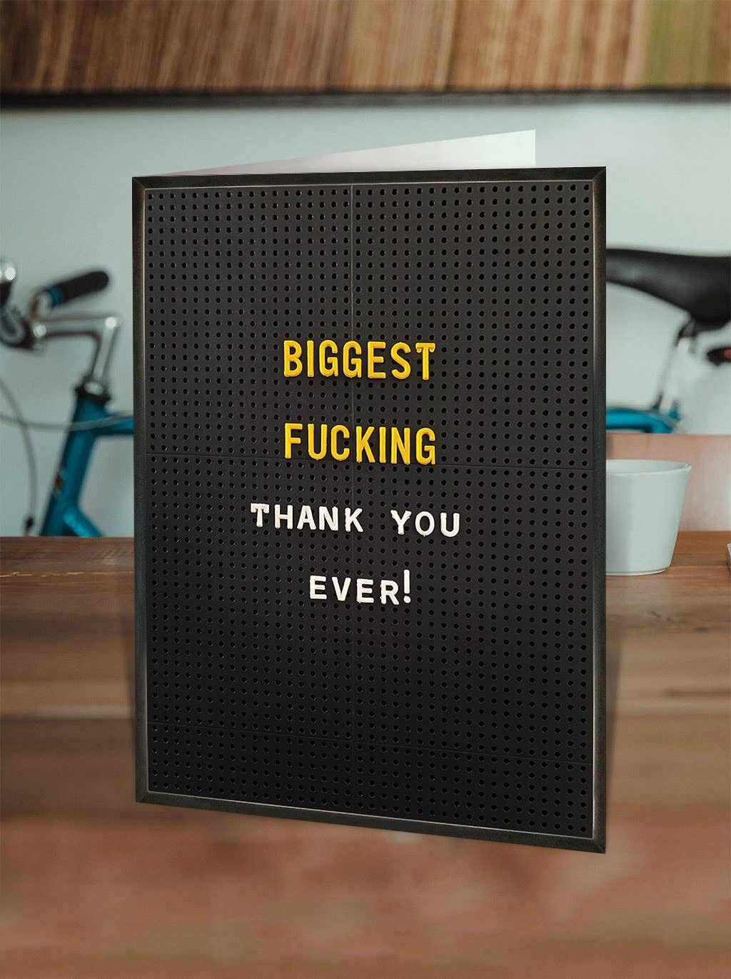 Carte de remerciement drôle - Le plus gros merci