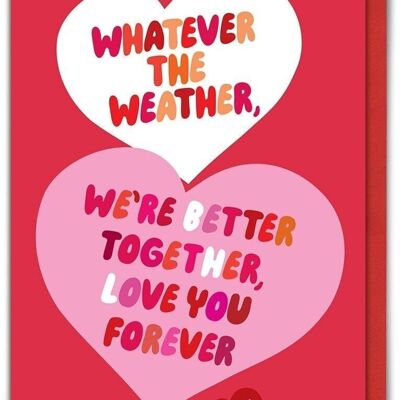 Funny Anniversary Card - Whatever The Weather