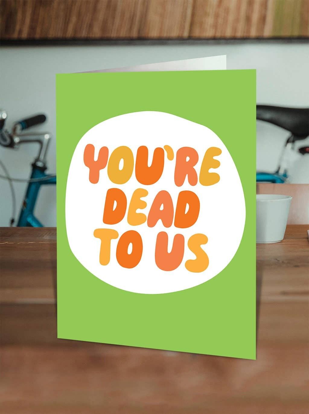 Scheda di partenza divertente - Morto per noi