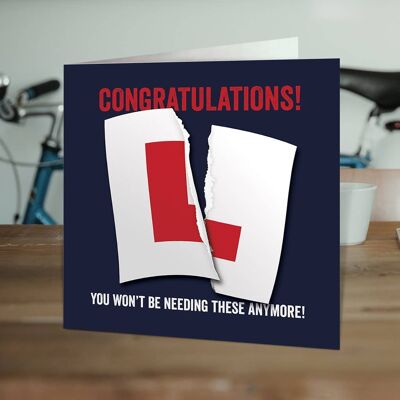 Funny Congratulations Card - Driving Test 1