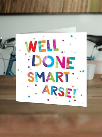 Carte de félicitations drôle - Bravo Smart Ass 2