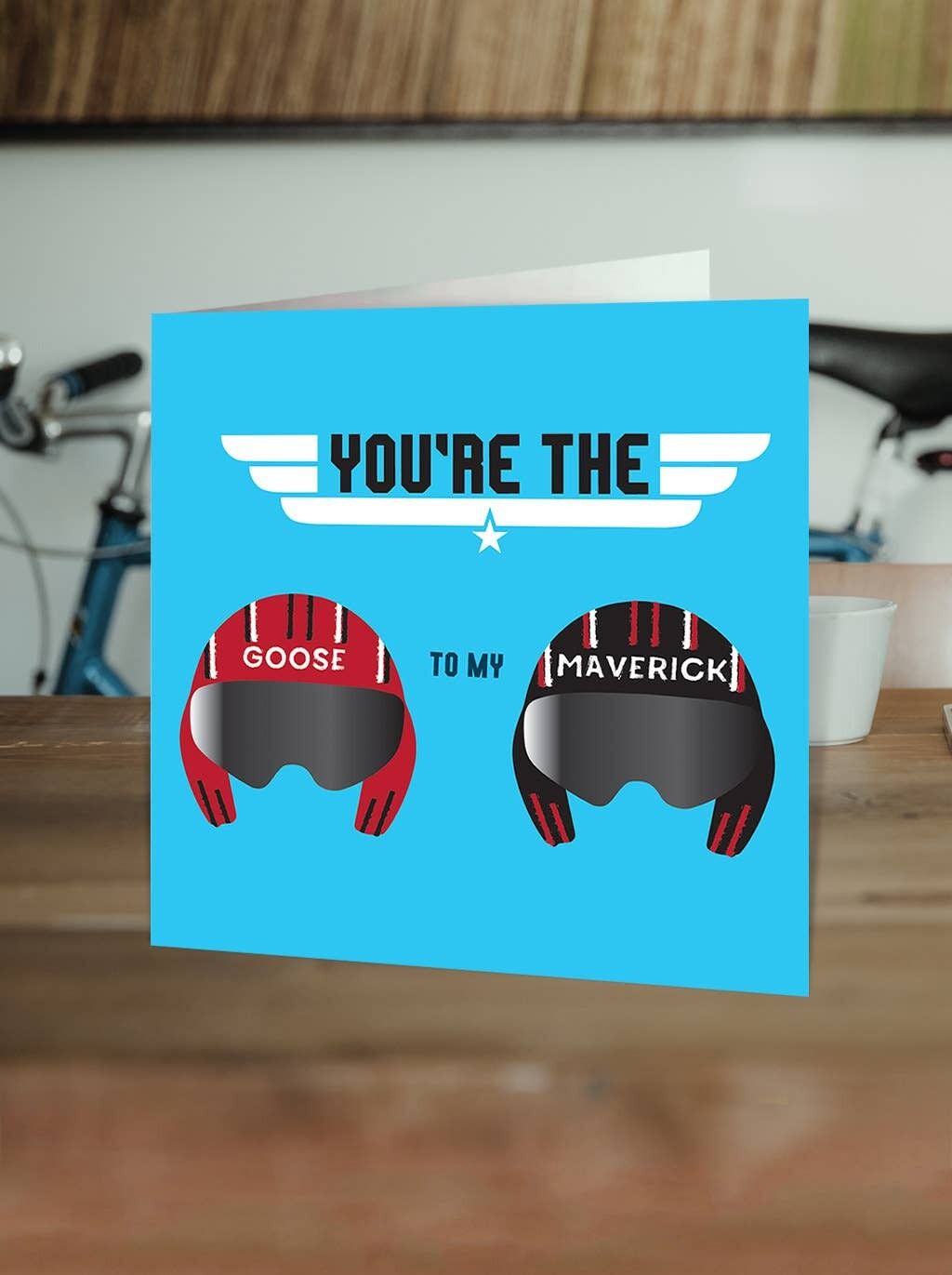 Lustige Freundkarte – Gans zu meinem Maverick