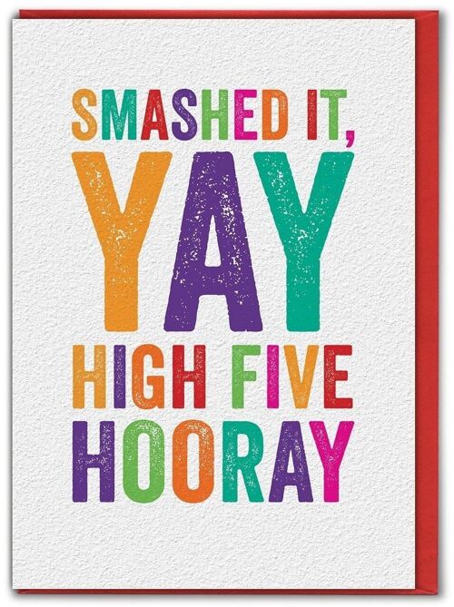 Funny Congratulations Card - Smashed It