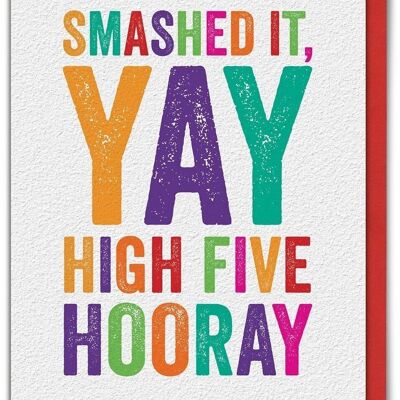 Funny Congratulations Card - Smashed It