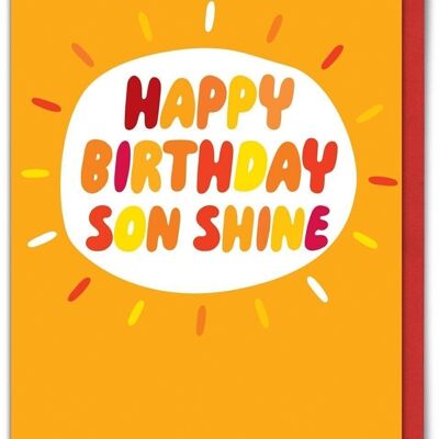 Carte amusante - Son Shine