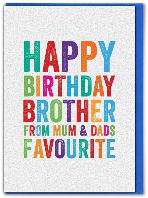 Funny Card - Brother Favourite
