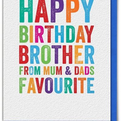 Funny Card - Brother Favourite