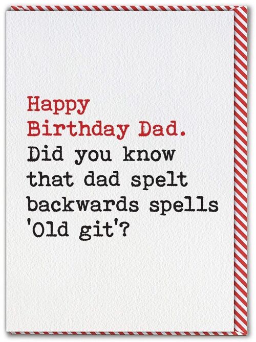 Funny Card - Dad Old Git