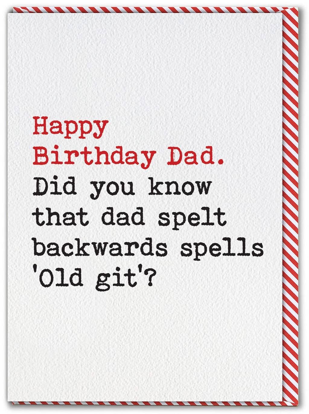 Scheda divertente - Papà Old Git