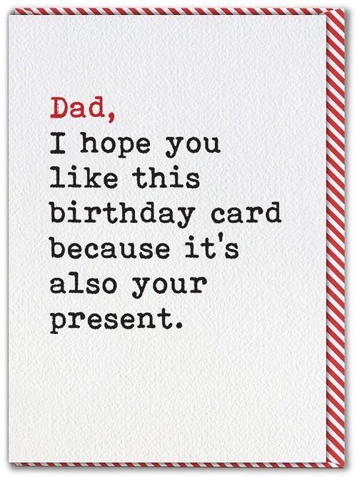 Funny Card - Dad Card Also Present