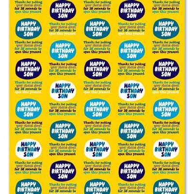 Funny Gift Wrap - Son Wrap Phone Down**Pack of 2 Sheets Folded**
