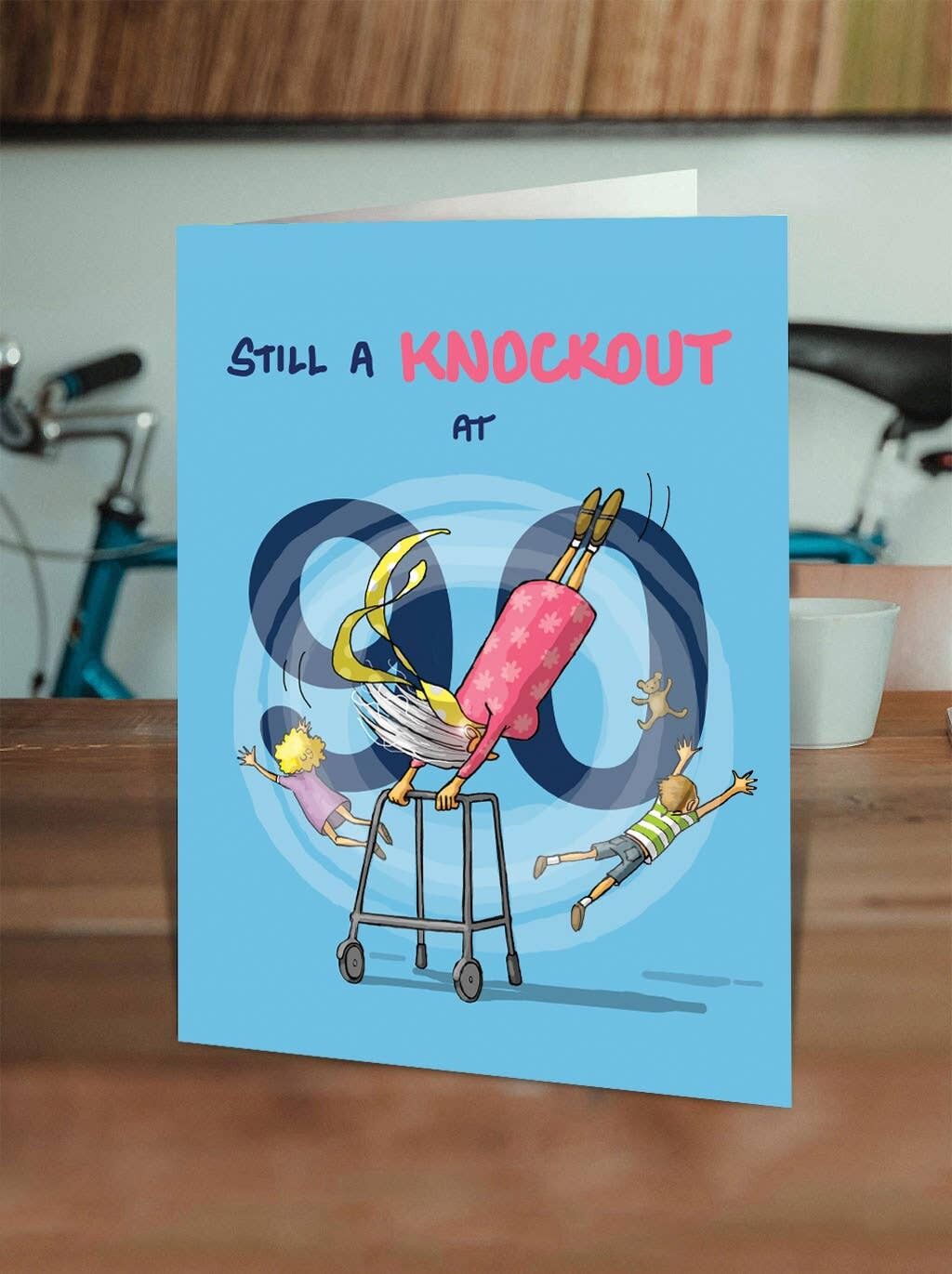 Età 90 anni - Biglietto di auguri per il 90° compleanno