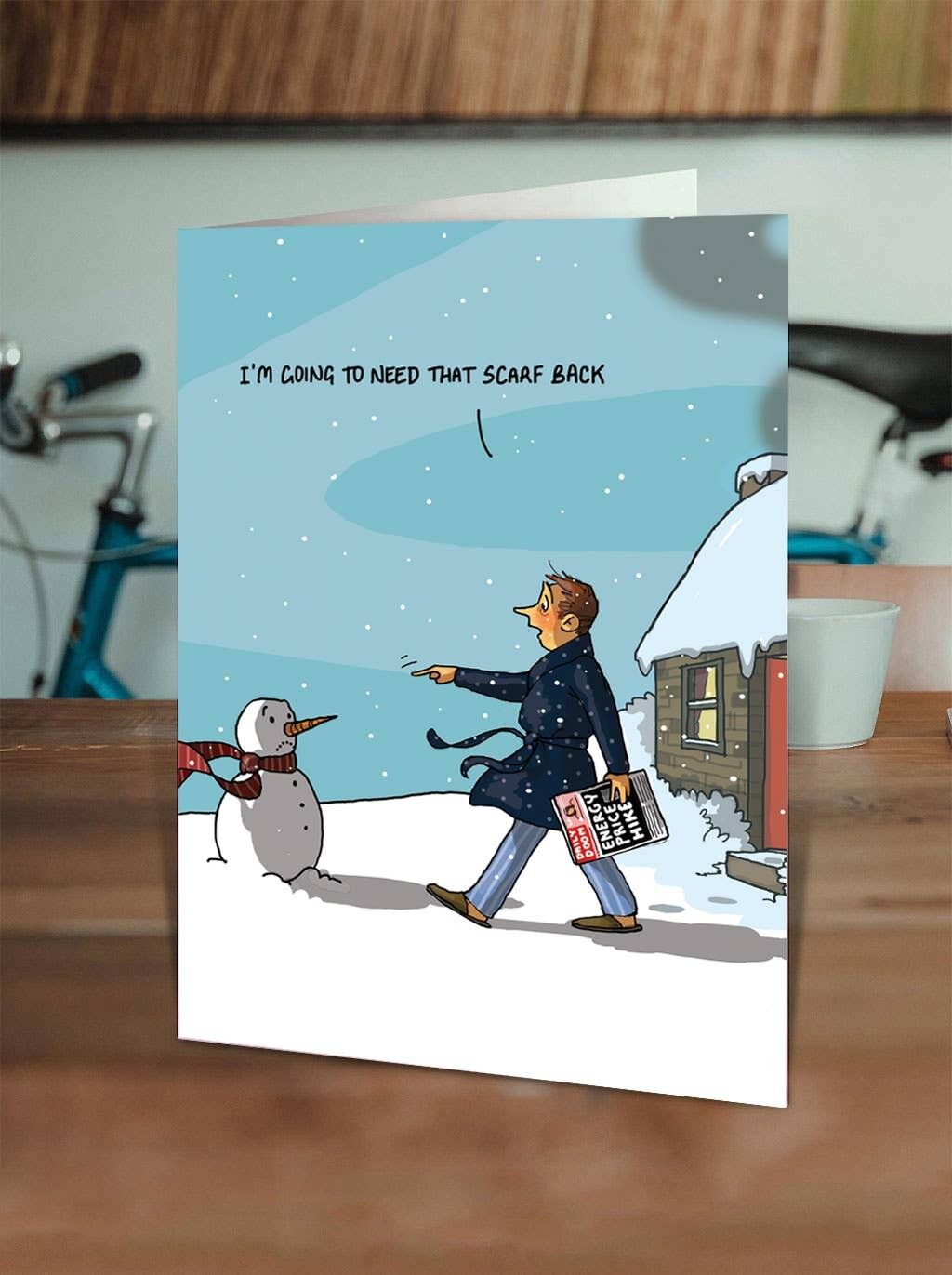 Funny Christmas Card - Need Scarf Back
