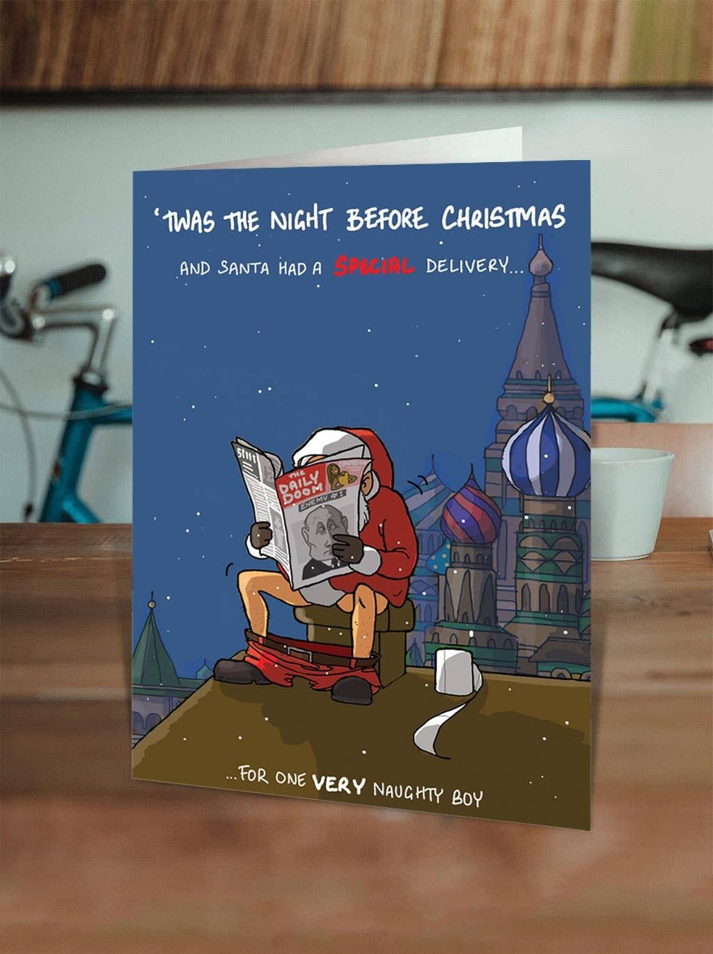 Funny Christmas Card - Santa's Special Delivery
