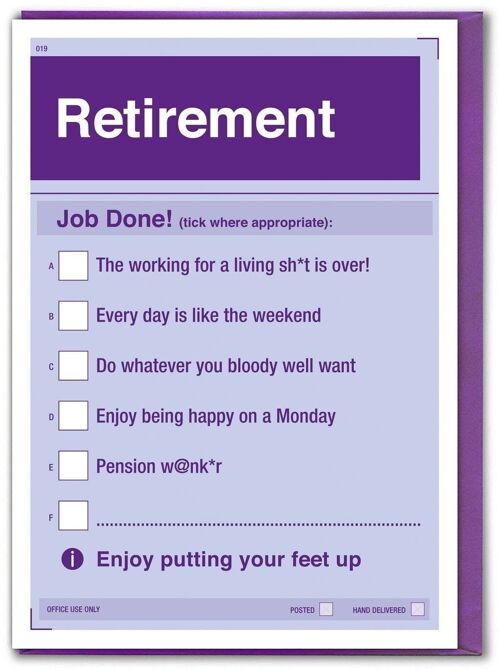 Funny Retirement Card