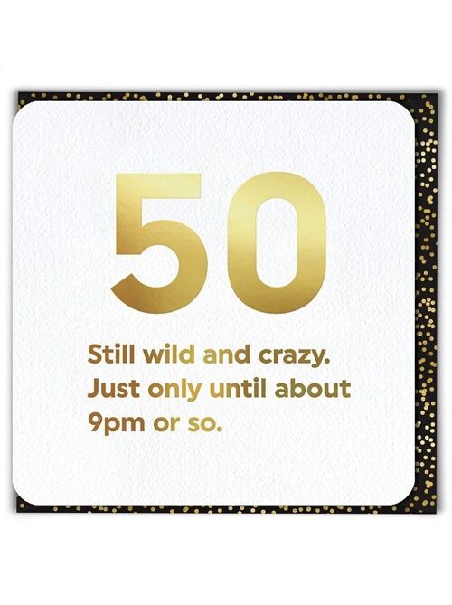50 Wild and Crazy 50th Birthday Card