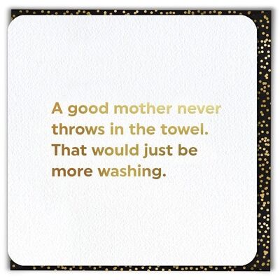 Carta per la festa della mamma da gettare in asciugamano