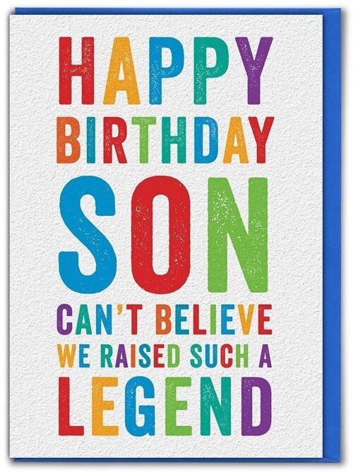 Son Legend Funny Son Card