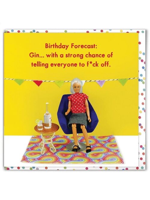 Funny Card - Birthday forecast