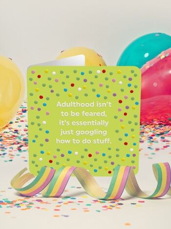 Carte d'anniversaire drôle - Google Adulthood 2