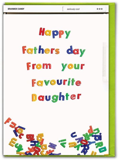 Fathers Day Favourite Daughter Funny Card