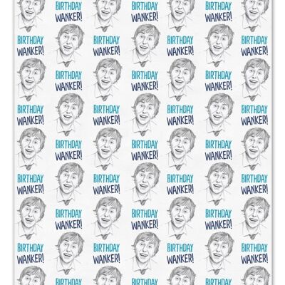 Birthday Wanker Rude Gift Wrap **Pack of 2 Sheets Folded**