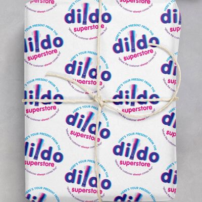 Dildo Superstore Rude Gift Wrap **Pack of 2 Sheets Folded**