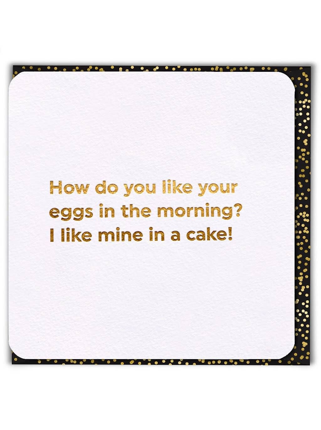 Eier am Morgen lustige Geburtstagskarte