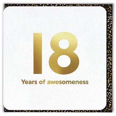 18 anni di stupore 18th Birthday Card