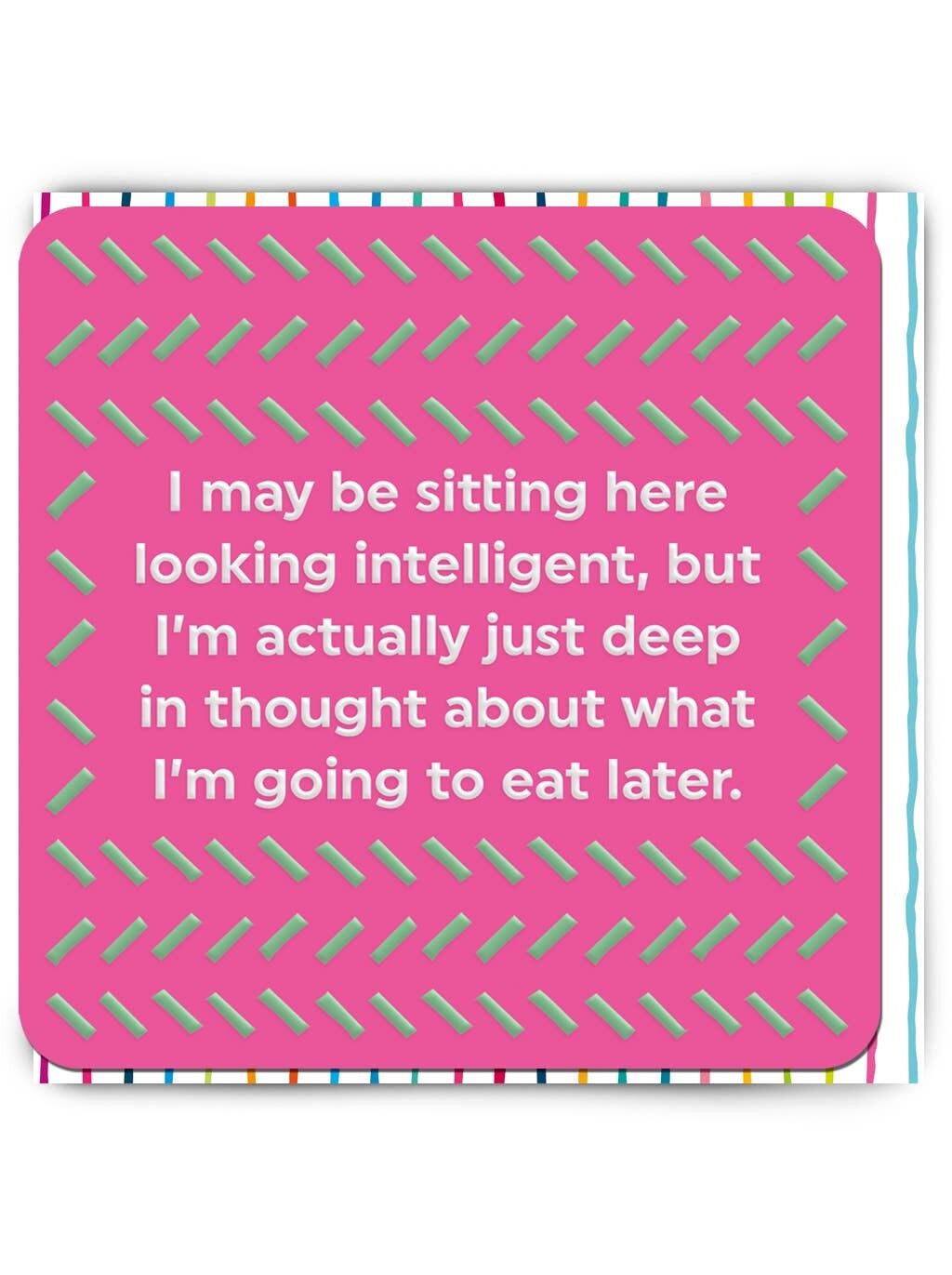 Biglietto di auguri di compleanno divertente: sembra intelligente