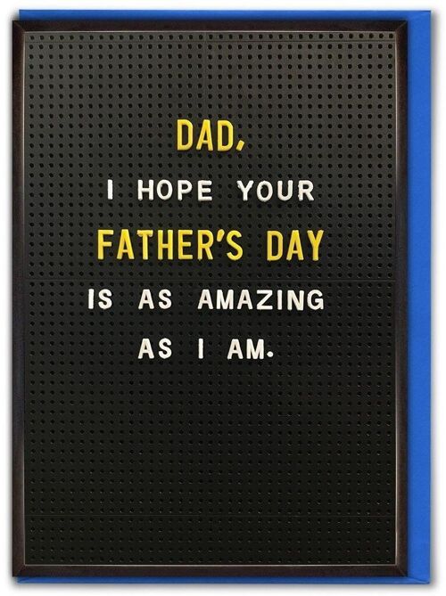 Amazing As I Am Fathers Day Funny Father's Day Card
