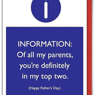 Vatertags-Top-Zwei-Eltern-lustige Karte
