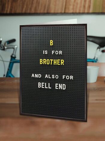 Carte B est pour le frère Funny Brother 2