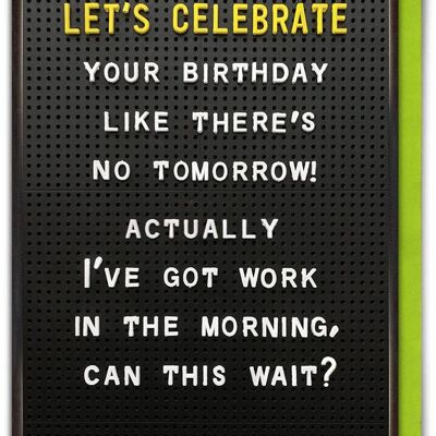 Celebre su cumpleaños tarjeta divertida