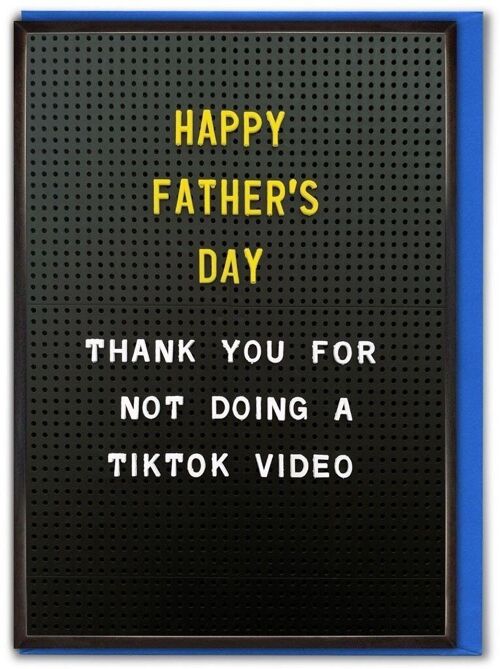 Tik Tok Funny Father's Day Card