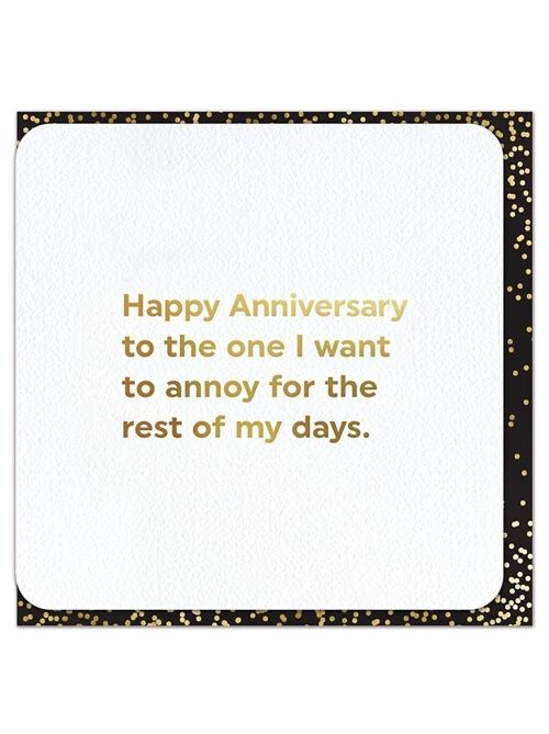 Anniversary Annoy Wedding Anniversary Card