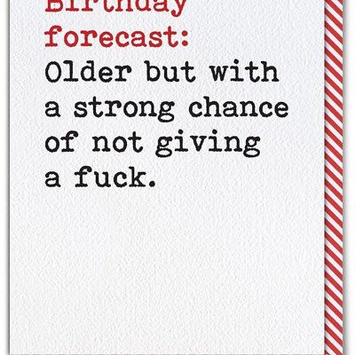 Birthday Forecast Funny Birthday Card