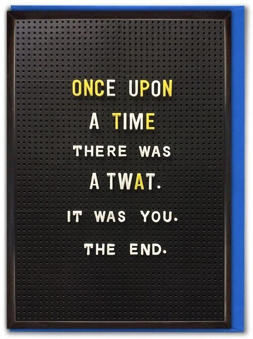 Once Upon A Time Rude Birthday Card