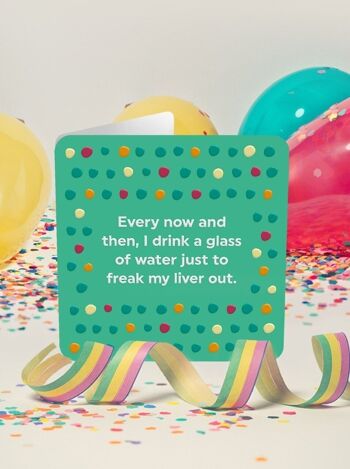 Carte d'anniversaire drôle - Freak Liver Out 2