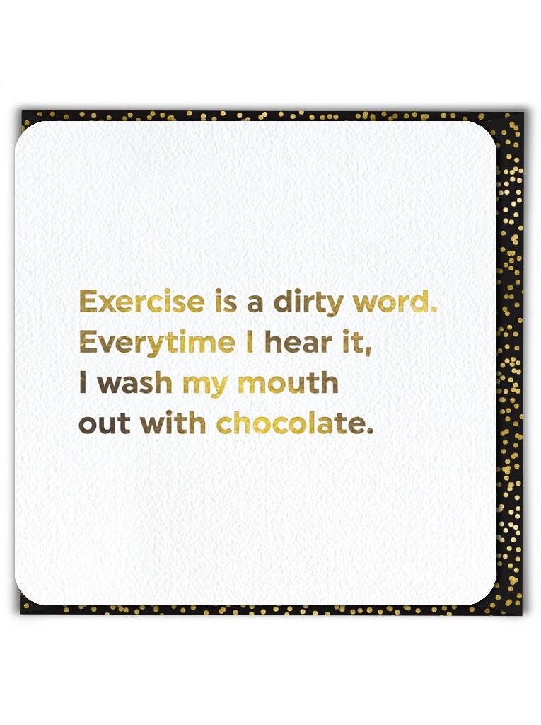 Lustige Geburtstagskarte – Mund ausspülen