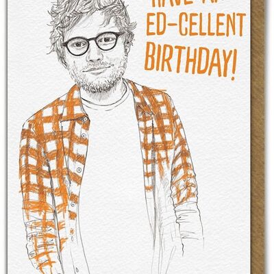 Biglietto di compleanno divertente per il compleanno di Ed-cellent