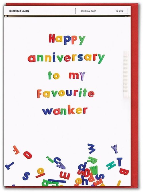 Favourite Wanker Funny Anniversary Card