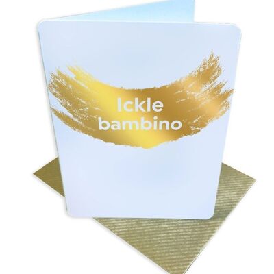 Tarjeta Pequeña Ickle Bambino Funny Baby