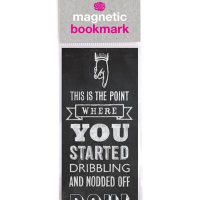 Fell Asleep Funny Magnetic Bookmark