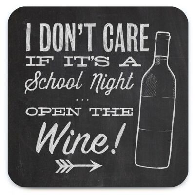 School Night Wine Coaster