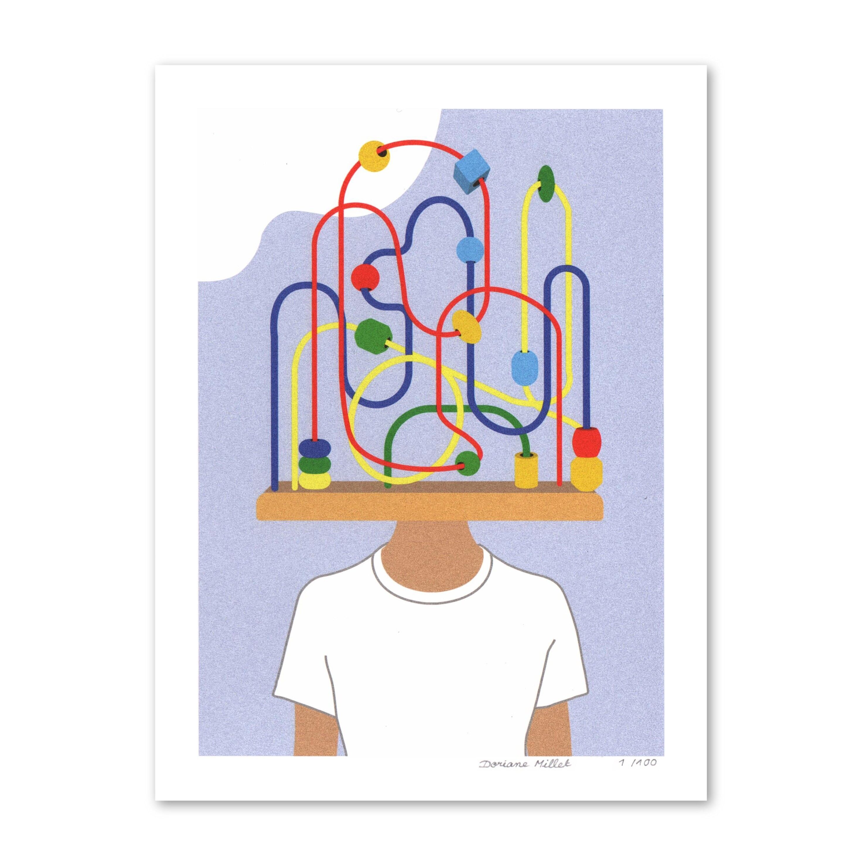 Das Labyrinth | Kunstdruck 15x20 cm | Signierte limitierte Auflage