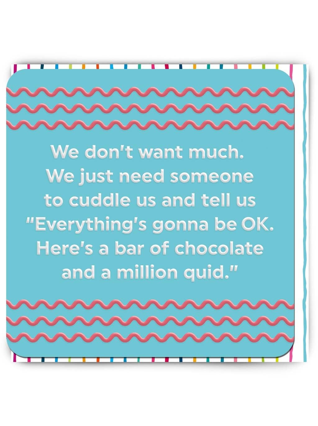 Biglietto di auguri di compleanno divertente - Non voglio molto