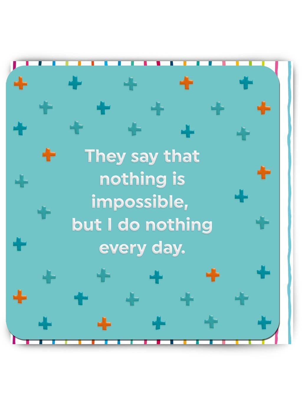 Tarjeta de cumpleaños divertida - Nada es imposible