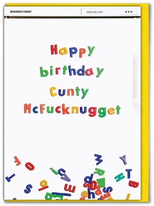 Cunty McFucknugget Rude Birthday Card